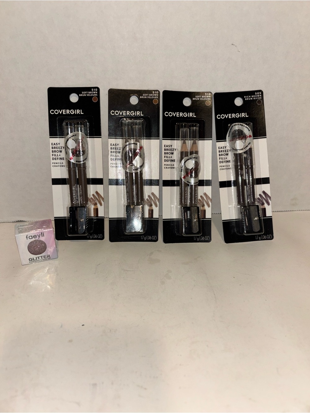 COVERGIRL Easy Breezy Brow Fill + Define Pencil Duo - Brown Shades (Set of 4)